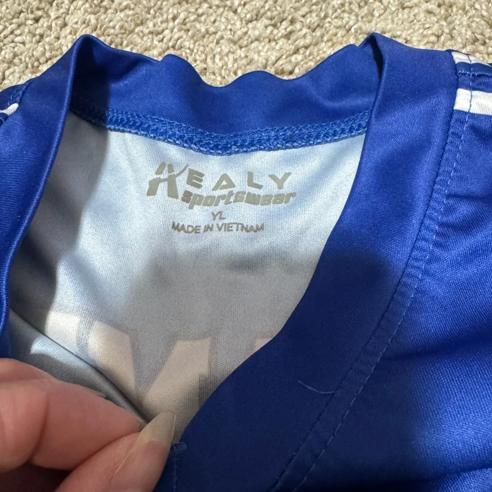 Boy’s 10/12 Dreamers #12 Sports Jersey Sets Blue and White Bundle Lot. - Picture 5 of 6